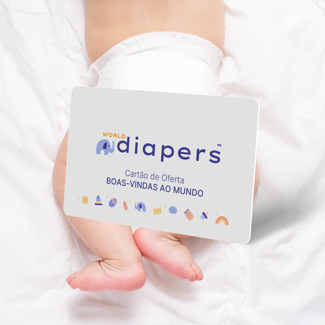 Cartão de Oferta Boas-vindas ao Mundo