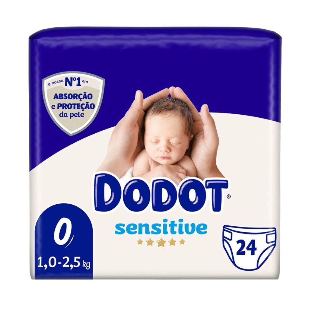 Fraldas Dodot Sensitive T0 1-2,5Kg - 24un