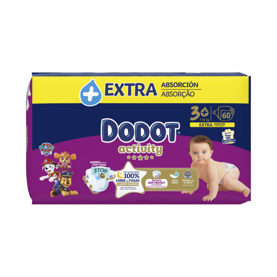 Fraldas Activity Dodot Extra 7-11kg T3+