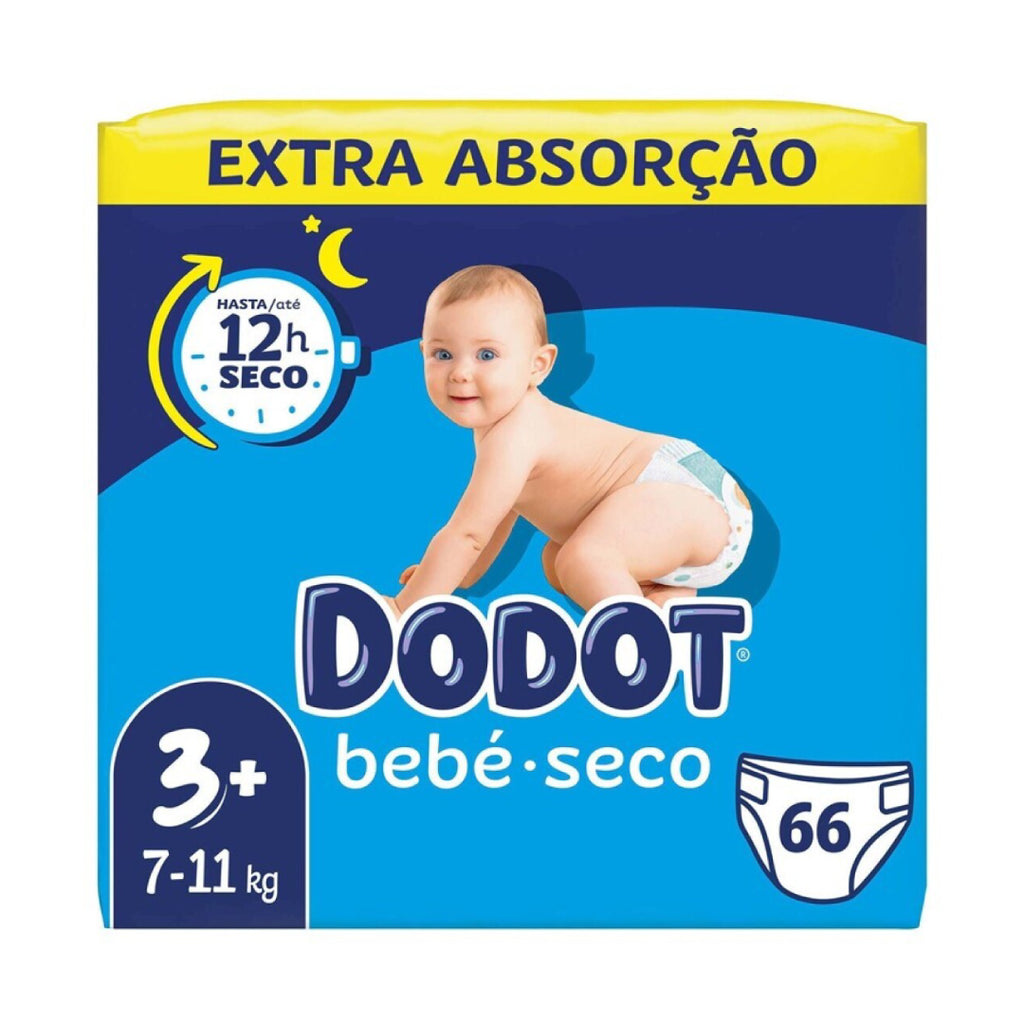 Fraldas Dodot Bebé Seco Extra Absorção T3 - 7-11Kg - 66un