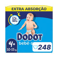 Fraldas Dodot Bebé Seco Extra Absorção T4+ - 10-15Kg - 248un