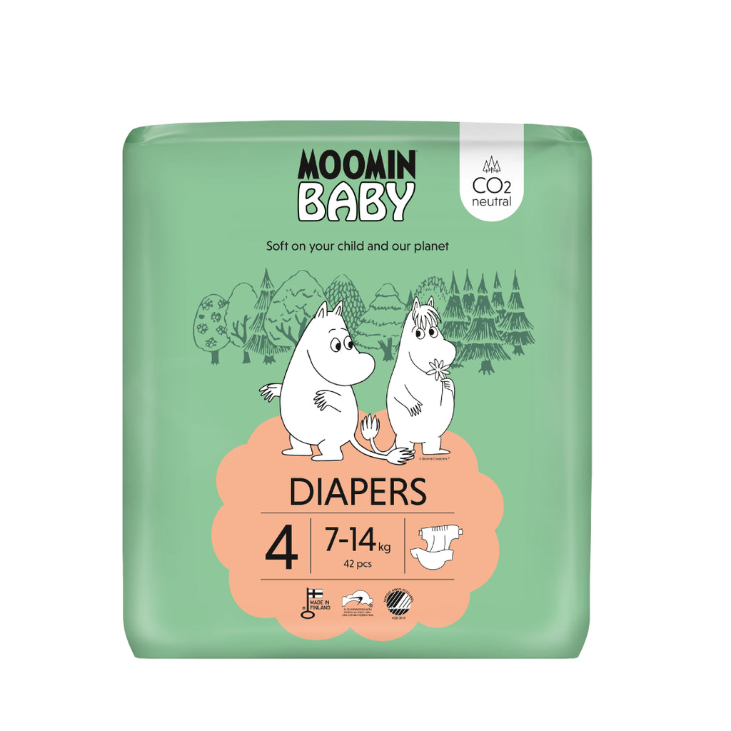 Fraldas de Bebé MOOMIN BABY T4 - 42 un | 7-14Kg