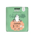 Fraldas de Bebé MOOMIN BABY T3 - 48 un | 5-8Kg