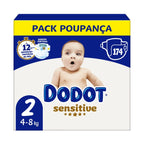 Dodot T2 Sensitive Diapers 4-8kg - 174pcs